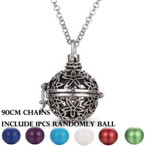 Mexico Chime Music Angel Ball Caller Locket Necklace Vintage Pregnancy Necklace