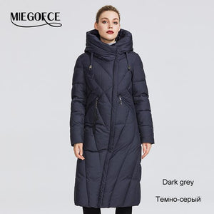 MIEGOFCE 2019 New Collection Women Coat With a Resistant  Windproof Collar Women Parka Very Stylish Women's Winter Jacket