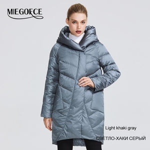 MIEGOFCE 2019 Winter Jacket Women's Collection Warm Jacket With Unusual Design and Colors Winter Coats Gives Charm and Elegance