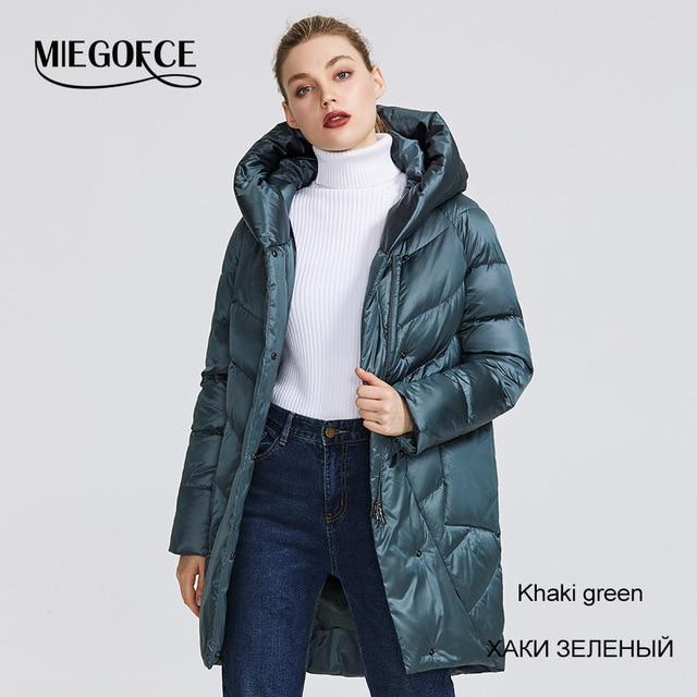 MIEGOFCE 2019 Winter Jacket Women's Collection Warm Jacket With Unusual Design and Colors Winter Coats Gives Charm and Elegance