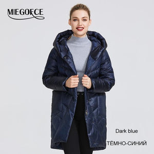 MIEGOFCE 2019 Winter Jacket Women's Collection Warm Jacket With Unusual Design and Colors Winter Coats Gives Charm and Elegance