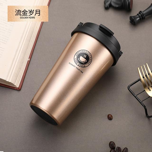 500ML Coffee Mug Creative 304 Stainless Steel Double Wall Vacuum Insulated