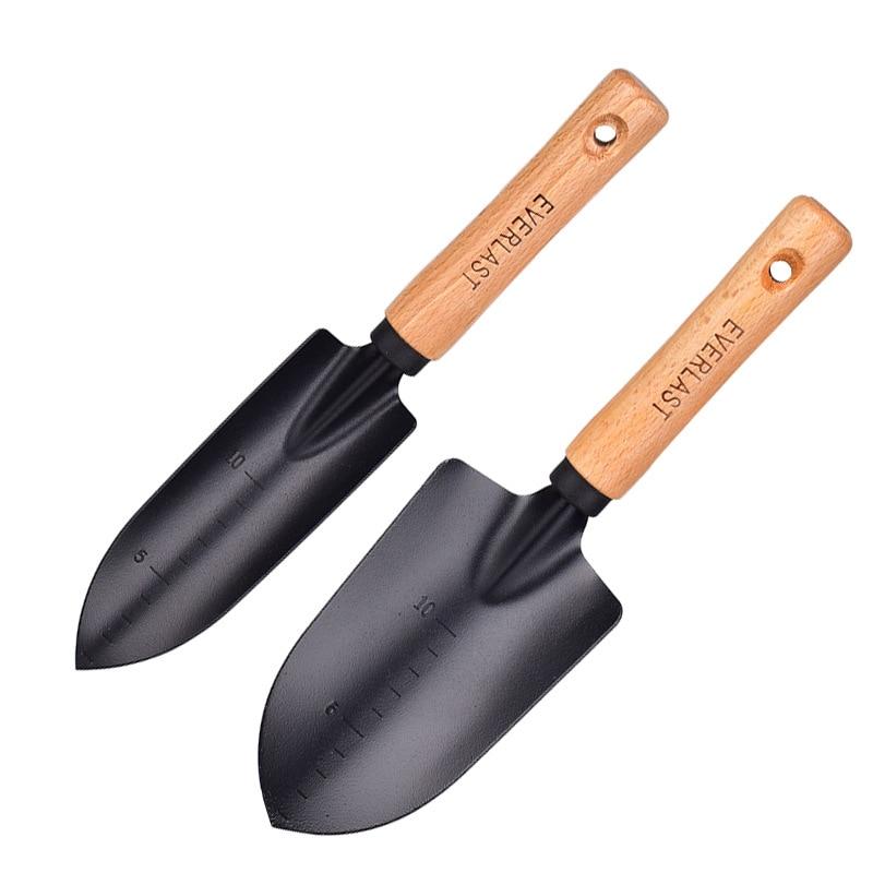 New Arrival Carbon Steel Garden Shovel Flower Planting Shovel Garden Wooden  Handle Gardening Hand Tools Tao Hua Yuan Tools