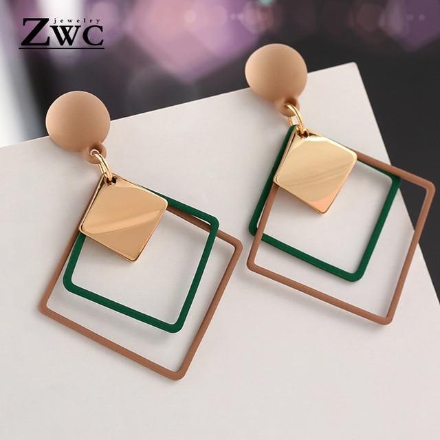 Fashion Women's Acrylic Drop Long Dangling Earrings