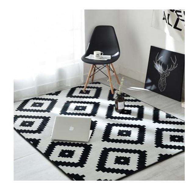 Nordic Modern Carpet Polyester Rug and Carpets for Living Room Floor Child Kids Play Mat Bedroom Bathroom Home Door Mat alfombra