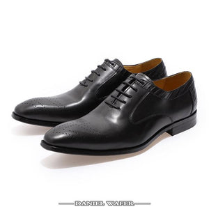 OXFORDS MEN GENUINE LEATHER SHOES LACE UP