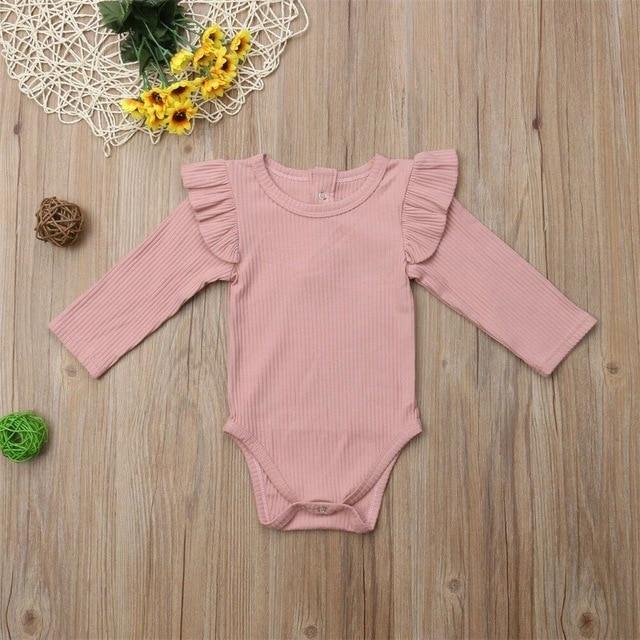 Newborn Baby Girl Boys Long Sleeve Romper Jumpsuit Bodysuit