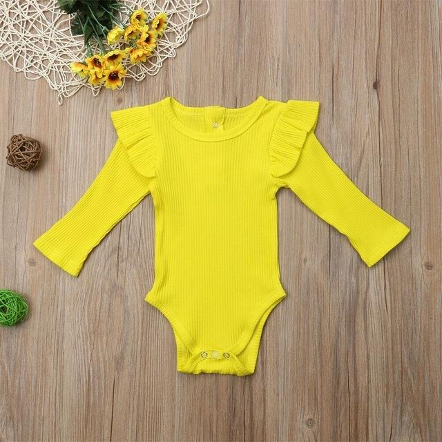 Newborn Baby Girl Boys Long Sleeve Romper Jumpsuit Bodysuit