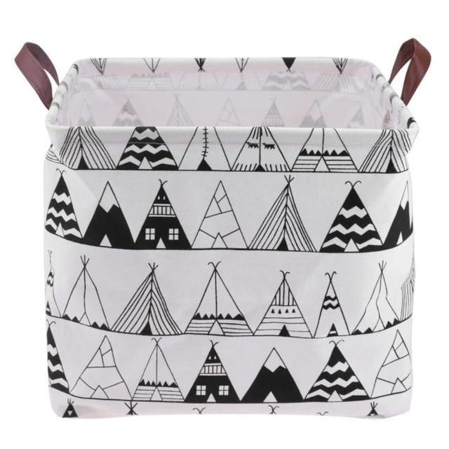 Foldable Laundry Basket Storage Clothes Storage Barrels for Kid Sundries Toy Holder Container Basket Organizer Bag Home Storage