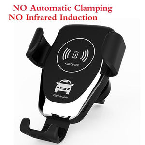 R1 Automatic Clamping 10W Car Wireless Charger For iPhone Xs Huawei LG Infrared Induction Qi Wireless Charger Car Phone Holder