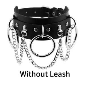 punk Choker Collar  leather choker Bondage cosplay Goth jewelry