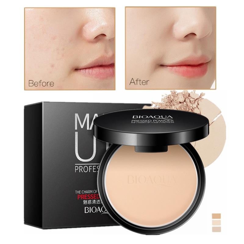 Matte Pressed Powder Makeup Concealer Oil-control Face Setting Foundation Powder