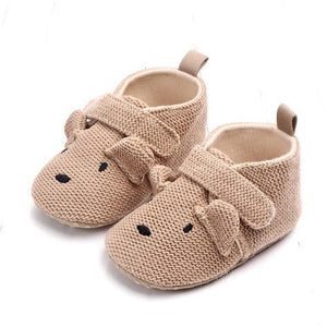 Adorable Infant Slippers Toddler Baby Boy Girl Knit Crib Shoes