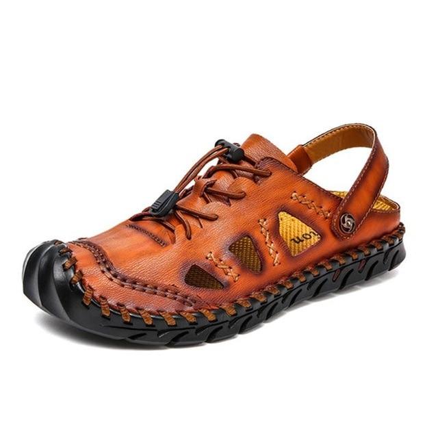 Leather Classic Roman Sandals Slipper