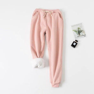 Winter Cashmere Harem Warm Pants Women 2019 Causal trousers Women Warm Thick Lambskin Cashmere Pants Women Loose Pant