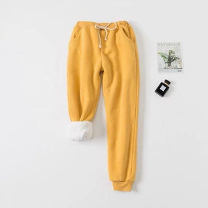 Winter Cashmere Harem Warm Pants Women 2019 Causal trousers Women Warm Thick Lambskin Cashmere Pants Women Loose Pant