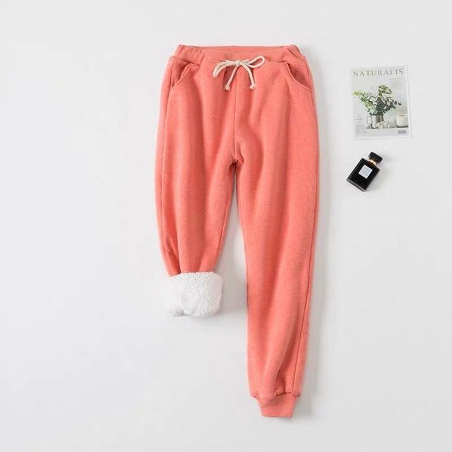 Winter Cashmere Harem Warm Pants Women 2019 Causal trousers Women Warm Thick Lambskin Cashmere Pants Women Loose Pant