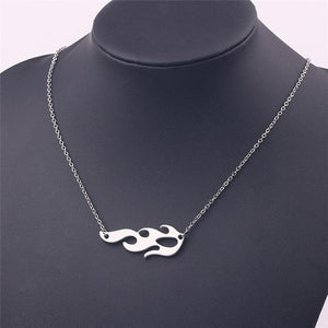 Fashion Necklaces Harajuku Streetwear Flame Unisex Necklace