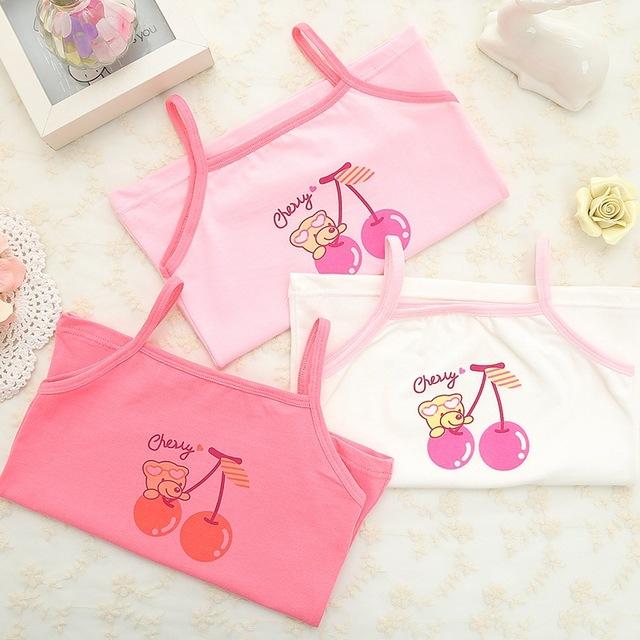 3pcs/Lot Summer Girls Shirts Cotton T-shirt For Children Cartoon Girls Tops