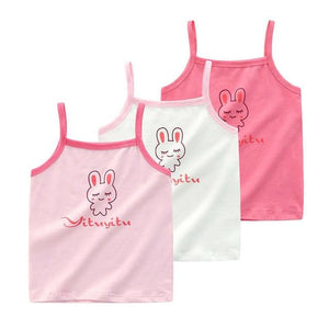 3pcs/Lot Summer Girls Shirts Cotton T-shirt For Children Cartoon Girls Tops