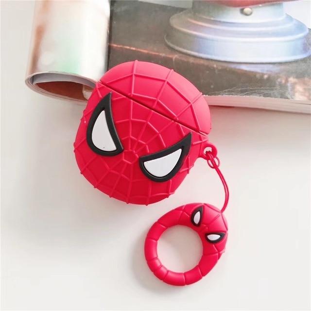 Cute Cartoon Superheros Bluetooth Earphone Case Protective Cover Skin Accessories for Airpods Cases Charging Box with Hooks