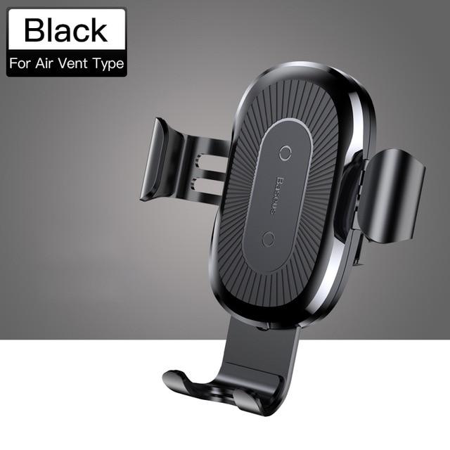 Baseus Qi Wireless Car Charger For iPhone XS XR Samsung S10 Wireless Charger 10W Fast Charging Car Phone Holder