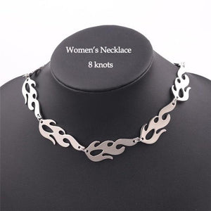 Fashion Necklaces Harajuku Streetwear Flame Unisex Necklace