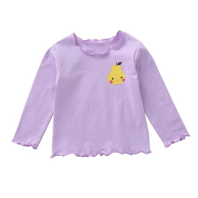 Baby Girl Thicken T-shirt Children Long Sleeve T-Shirts