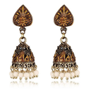 Gypsy Afghan Jewelry Retro Ethnic Silver Indian Jhumka