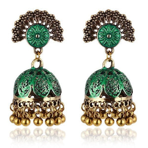 Gypsy Afghan Jewelry Retro Ethnic Silver Indian Jhumka