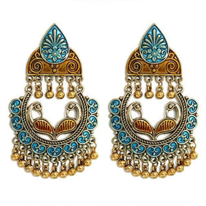 Gypsy Afghan Jewelry Retro Ethnic Silver Indian Jhumka