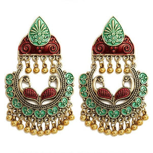 Gypsy Afghan Jewelry Retro Ethnic Silver Indian Jhumka