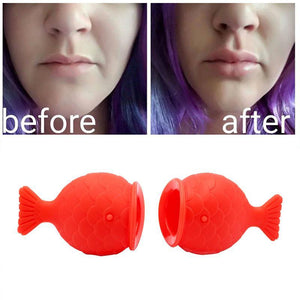 VIBRANT GLAMOUR Women Sexy Full Lips Plumper Enhancer Lip Care Silicone Fish Shape Lip Plump Natural Pout Mouth Beauty Tool