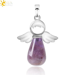 Natural Stones Angels Wings Pendant for Necklace Pendant