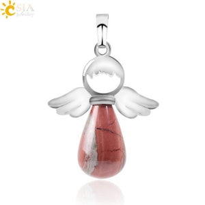 Natural Stones Angels Wings Pendant for Necklace Pendant