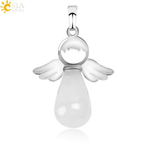 Natural Stones Angels Wings Pendant for Necklace Pendant