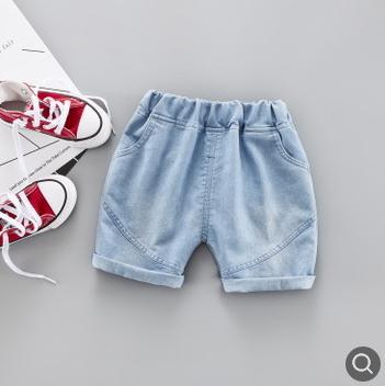 5/10 Length Kids Pants 2019 Children's Denim Shorts