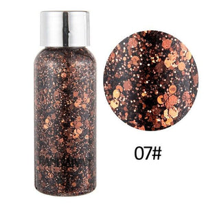 Eyes Makeup Shimmer Glitter Gel Sequins Decoration Eye Face Lip Body Eyeshadow Party Festival Make Up Shining Sequins Cosmetic