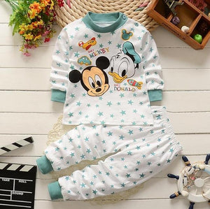 0-2year baby clothes set Winter cotton Newborn Baby boys girls Clothes 2PCS