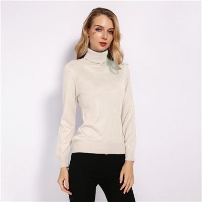 GCAROL New Fall Winter 30% Wool Turtleneck Sweater Soft Handle Warm Women Jumper OL Render Knit Pullover S-3XL