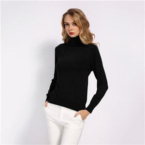 GCAROL New Fall Winter 30% Wool Turtleneck Sweater Soft Handle Warm Women Jumper OL Render Knit Pullover S-3XL