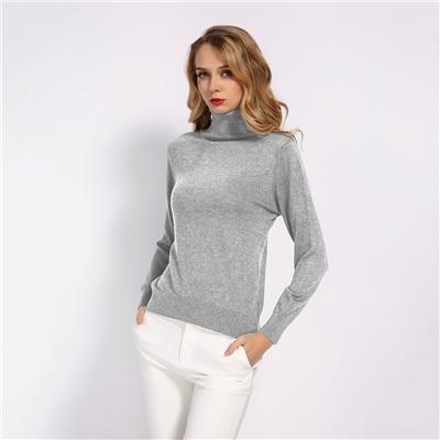 GCAROL New Fall Winter 30% Wool Turtleneck Sweater Soft Handle Warm Women Jumper OL Render Knit Pullover S-3XL