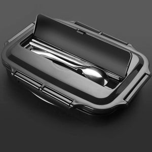 Quality  Stainless Steel Lunch Box Containers with Compartments Portable  Bento Food Container with Tableware