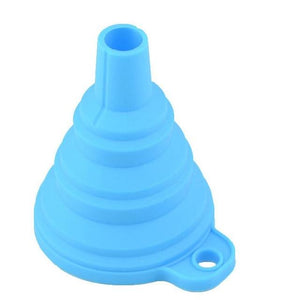 CHASANWAN 1pc Mini Silicone Gel Foldable Collapsible Style Funnel Hopper Kitchen Cooking Tools Kitchen Goods Kitchen Accessories