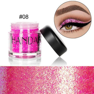 Professional Makeup Women 10 Colors Glitter Eyeshadow Powder Diamond Lips Loose Eyes Highly Pigment Shimmering Metallic Cosmetic