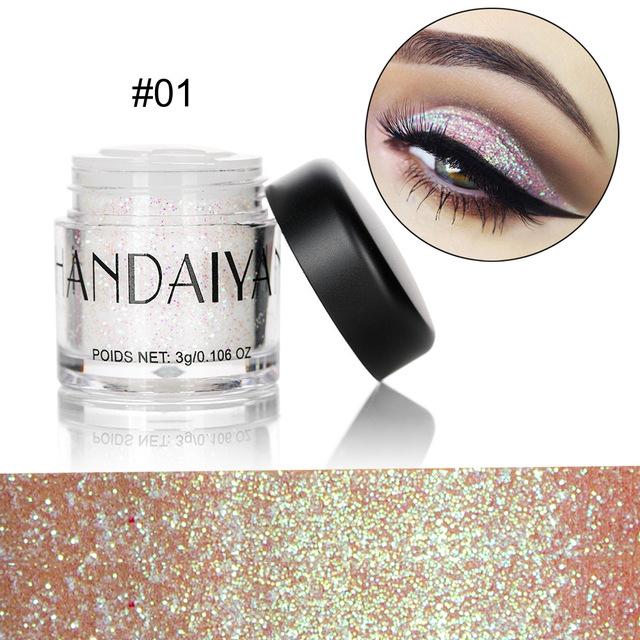 Professional Makeup Women 10 Colors Glitter Eyeshadow Powder Diamond Lips Loose Eyes Highly Pigment Shimmering Metallic Cosmetic