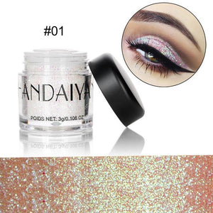 Professional Makeup Women 10 Colors Glitter Eyeshadow Powder Diamond Lips Loose Eyes Highly Pigment Shimmering Metallic Cosmetic