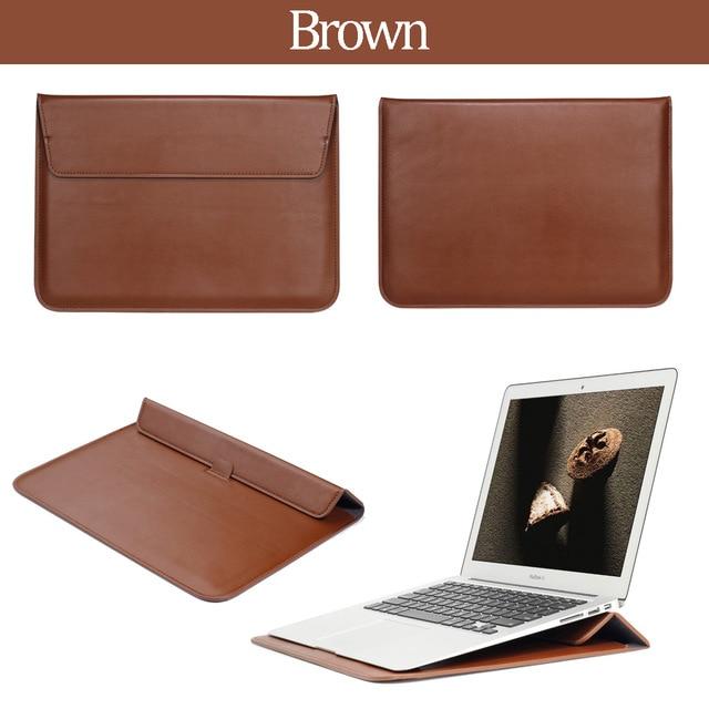 Leather Mail sack Sleeve Bag For MacBook New Air 13 A1932 For Mac Book Air 13 A1466 A1369 Pro Retina New Pro 13 15 Laptop Case