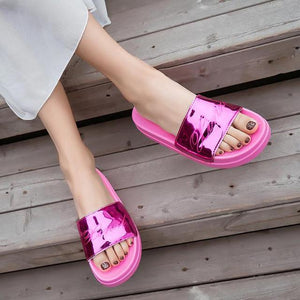 Rhinestone Women Slippers Summer Slides Women Flip Flops