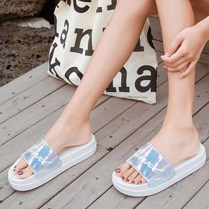 Rhinestone Women Slippers Summer Slides Women Flip Flops